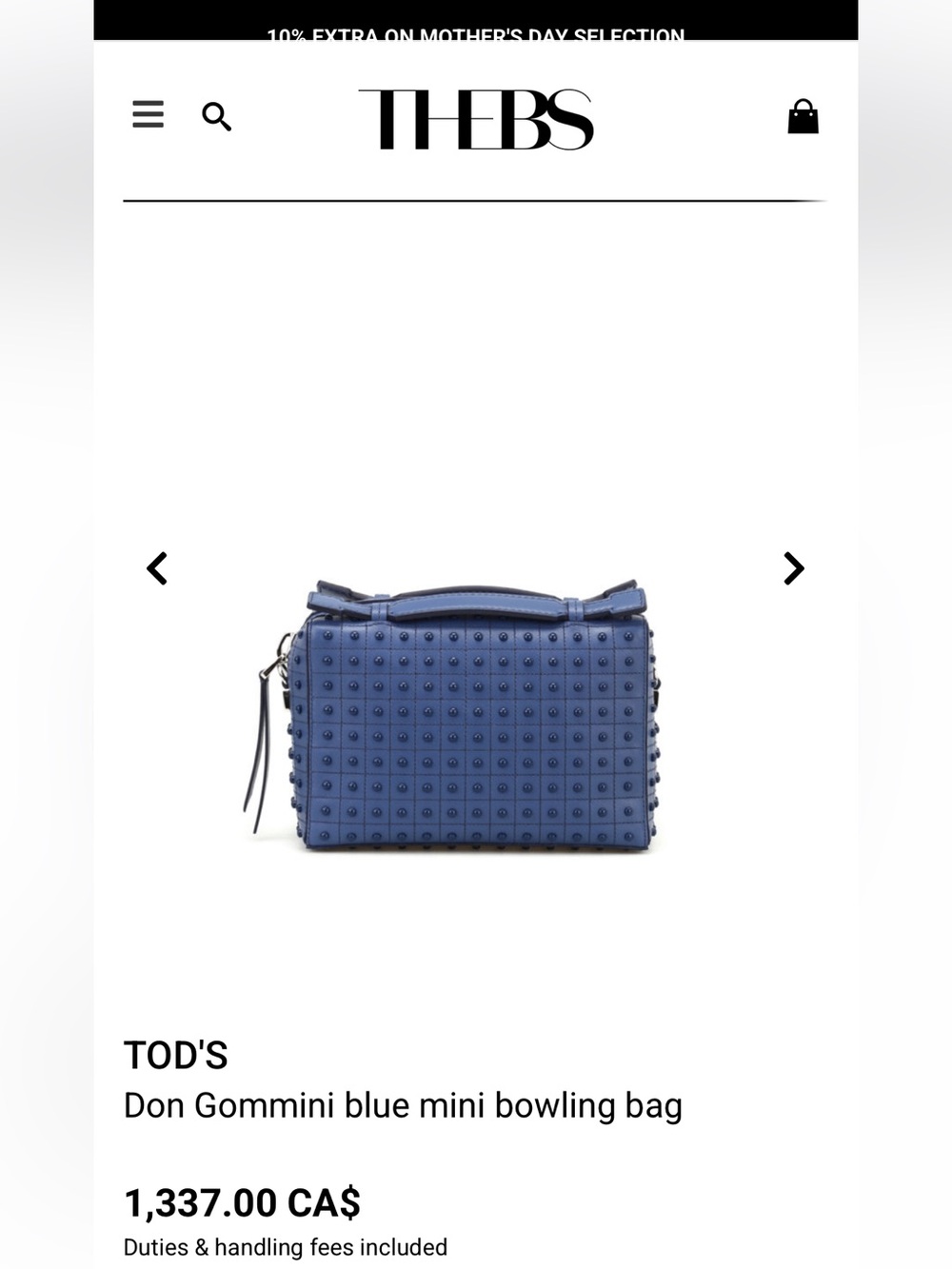 Tod’s Mini Don Bauletto Gommino camera bag in light blue grey suede - Picture 2 of 11